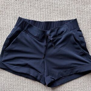 Athleta Navy Athletic Drawstring Shorts